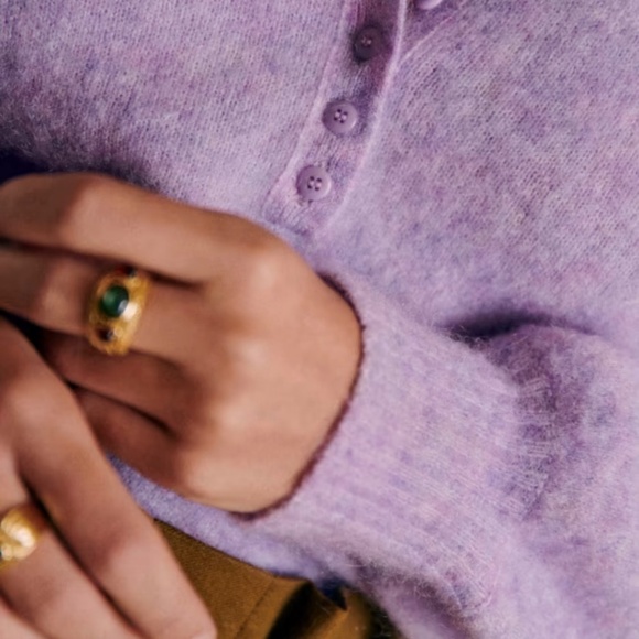 Sezane LÉON JUMPER in Lilac - Picture 4 of 9